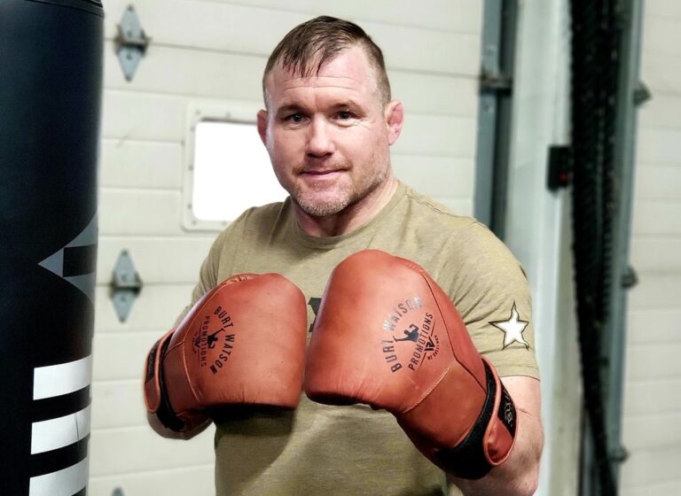 Matt Hughes in boxing gloves