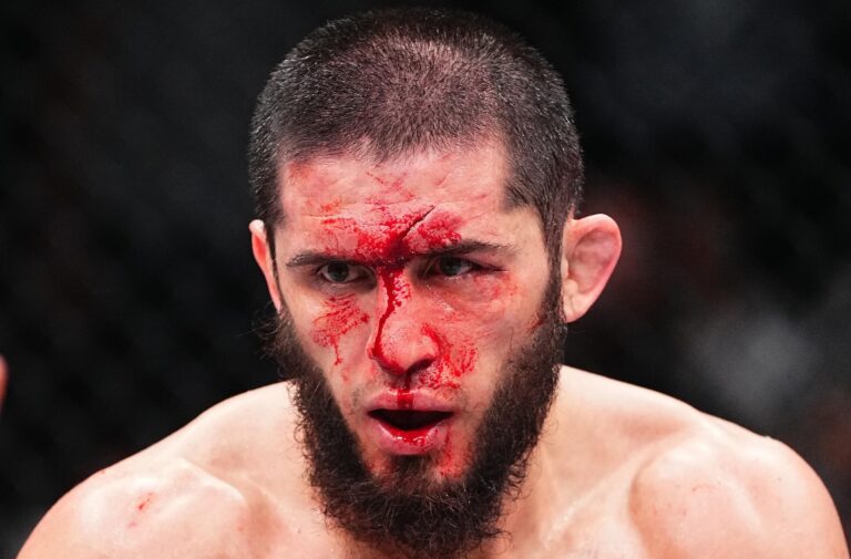 Islam Makhachev bleeding