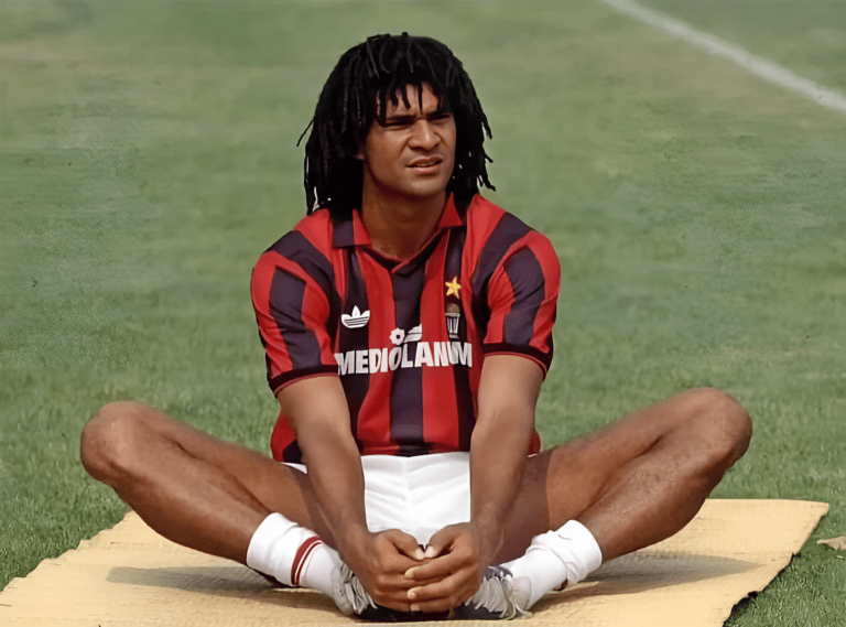 Ruud Gullit streching