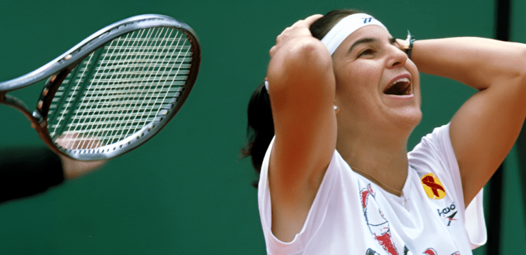 Arantxa Sánchez Vicario laughing