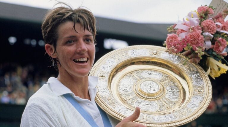 Margaret Court holding title