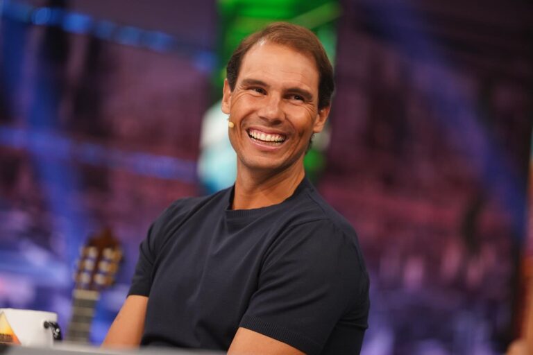 Rafael Nadal smiling