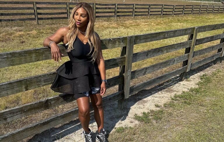 Serena Williams on a farm