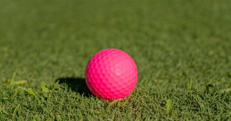 pink golf balls